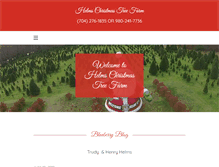 Tablet Screenshot of helmschristmastreefarm.com